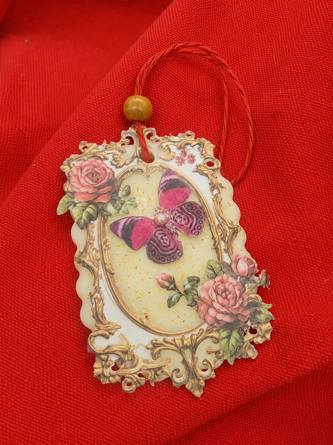 Vintage Butterfly Rose Wax Sachet