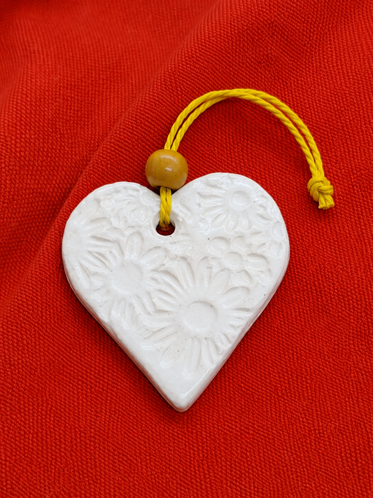 Floral Heart Clay Diffuser