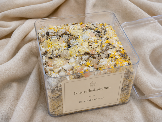 "Zesty Citrus Revive Bath Soak."