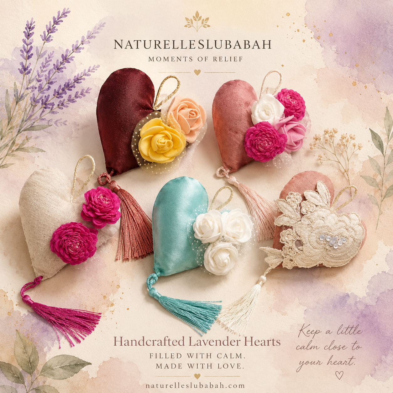 Lavender Hearts