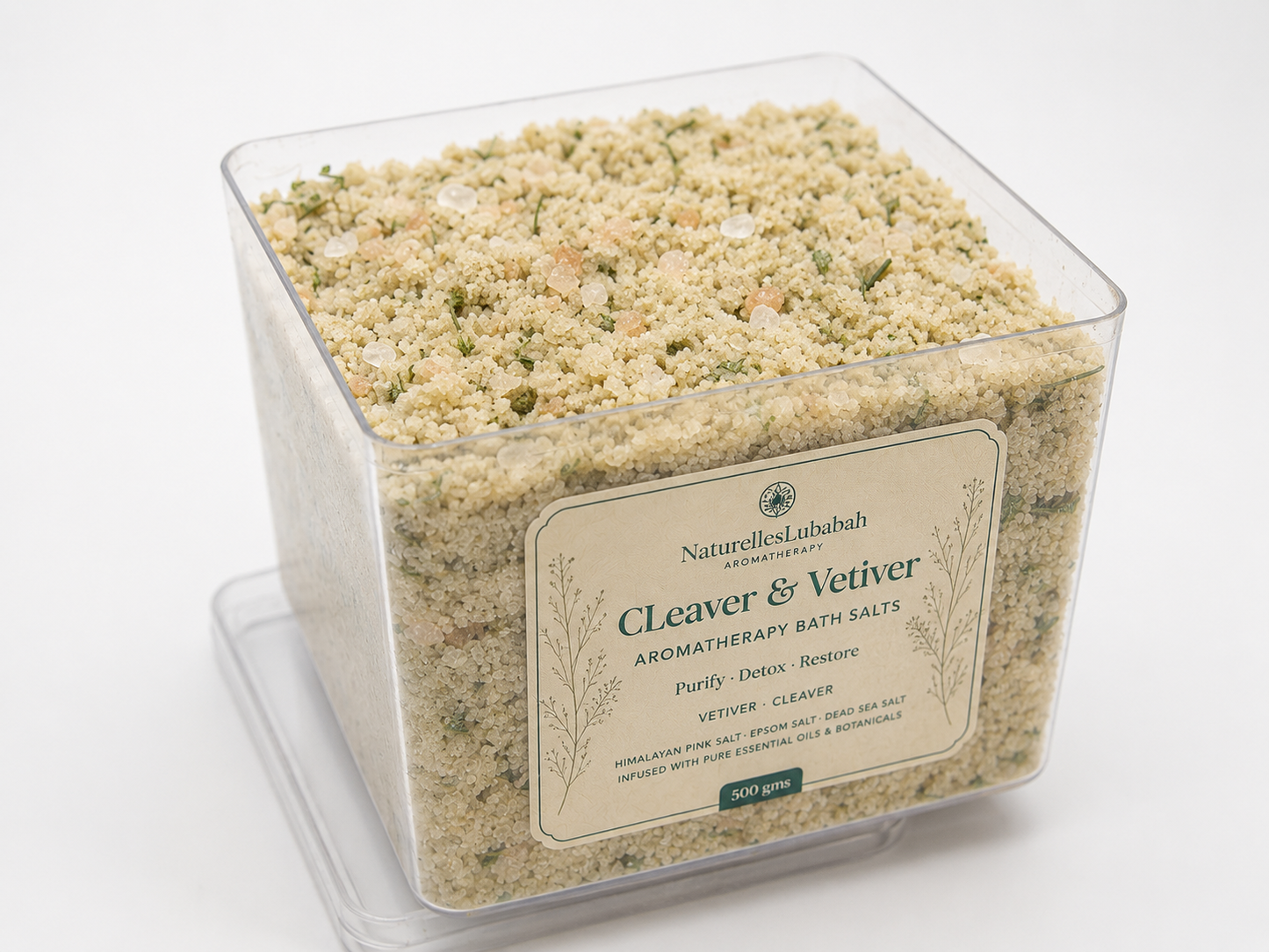 Cleavers and Vetiver Aromatherapy Bath Salts